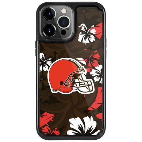 NFL Cleveland Browns Tropical Print iPhone 13 Pro Cargo Case