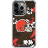 NFL Cleveland Browns Tropical Print iPhone 13 Pro Clear Case