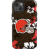 NFL Cleveland Browns Tropical Print iPhone 15 Impact Case