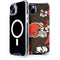 NFL Cleveland Browns Tropical Print iPhone 15 Plus MagSafe Case