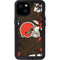 NFL Cleveland Browns Tropical Print iPhone 15 Plus Waterproof Case