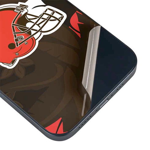 NFL Cleveland Browns Tropical Print iPhone 15 Skin