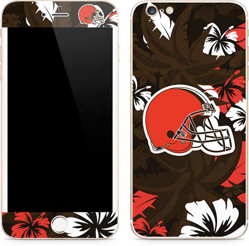 NFL Cleveland Browns Tropical Print iPhone 6/6s Plus Skin