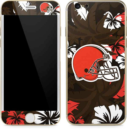 NFL Cleveland Browns Tropical Print iPhone 6/6s Skin