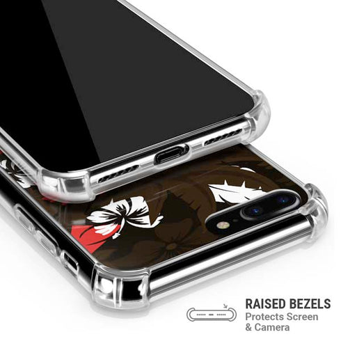NFL Cleveland Browns Tropical Print iPhone 7/8 Plus Clear Case