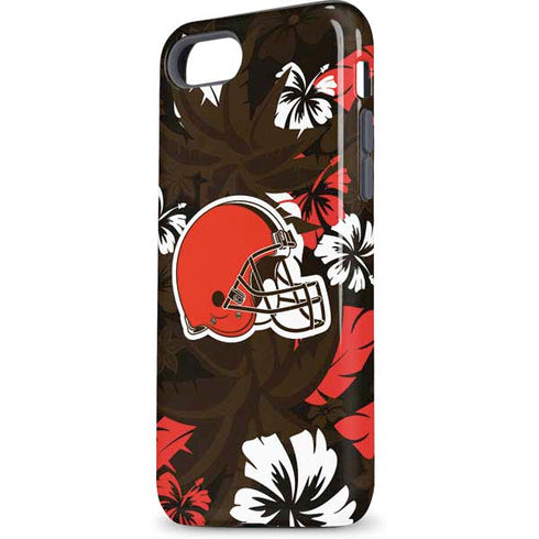 NFL Cleveland Browns Tropical Print iPhone 7 Pro Case