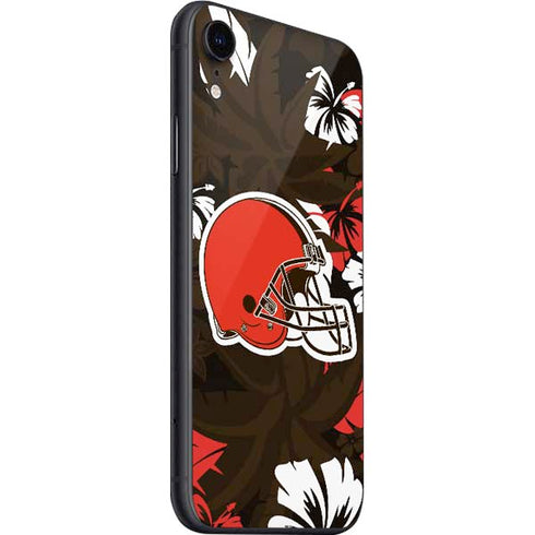 NFL Cleveland Browns Tropical Print iPhone SE (2nd & 3rd Gen) Skin