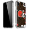 NFL Cleveland Browns Tropical Print iPhone XR Clear Case