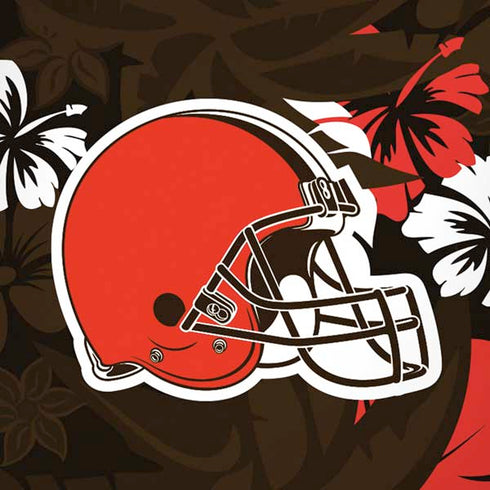 NFL Cleveland Browns Tropical Print iPhone XS Max Skin