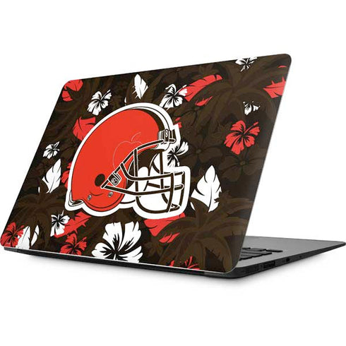 NFL Cleveland Browns Tropical Print Apple MacBook Skin