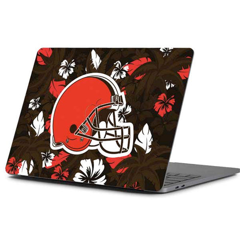 NFL Cleveland Browns Tropical Print Apple MacBook Pro 13-inch Skin