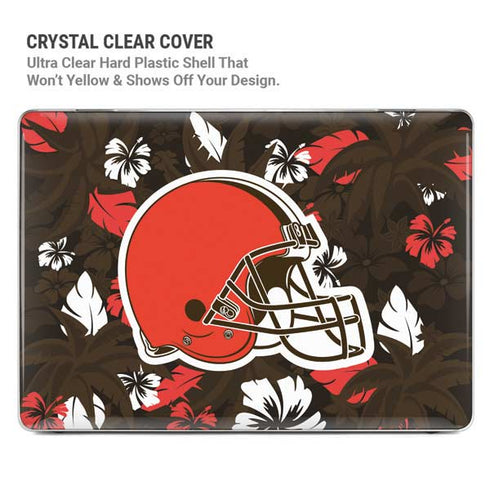 NFL Cleveland Browns Tropical Print MacBook Pro 13in (2020) Case plus Skin