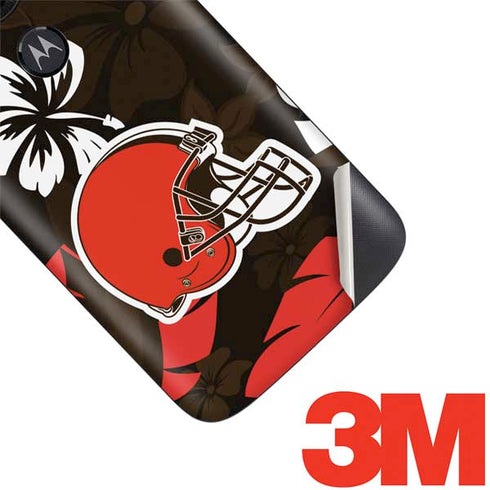NFL Cleveland Browns Tropical Print Moto E5 Play Skin