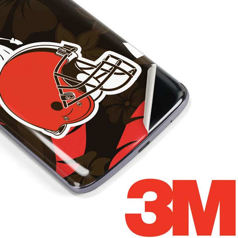 NFL Cleveland Browns Tropical Print Moto E5 Plus Skin