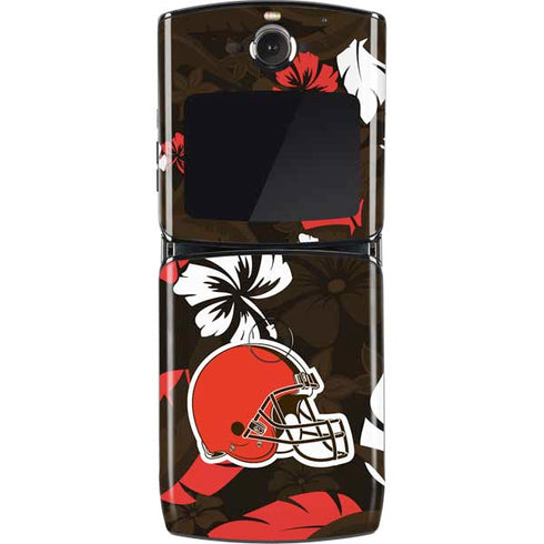 NFL Cleveland Browns Tropical Print Motorola RAZR Skin