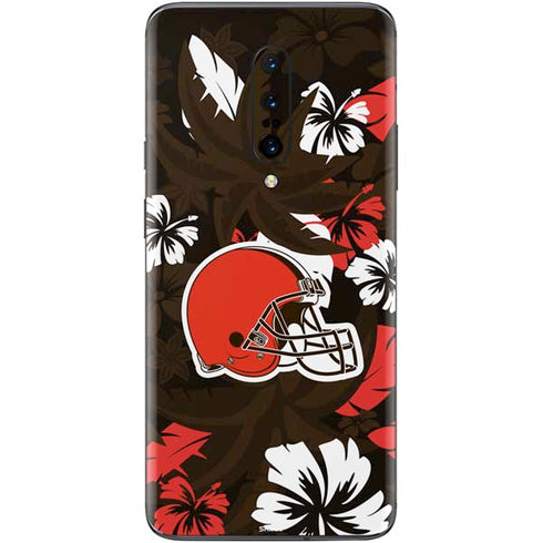 NFL Cleveland Browns Tropical Print OnePlus 7 Pro Skin