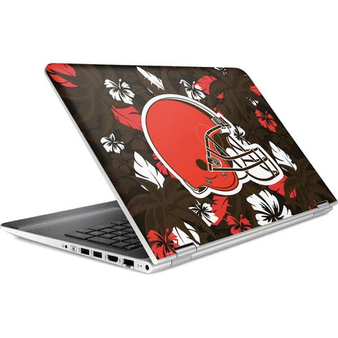 NFL Cleveland Browns Tropical Print HP Pavilion Skin