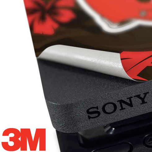 NFL Cleveland Browns Tropical Print PS4 Slim Skin