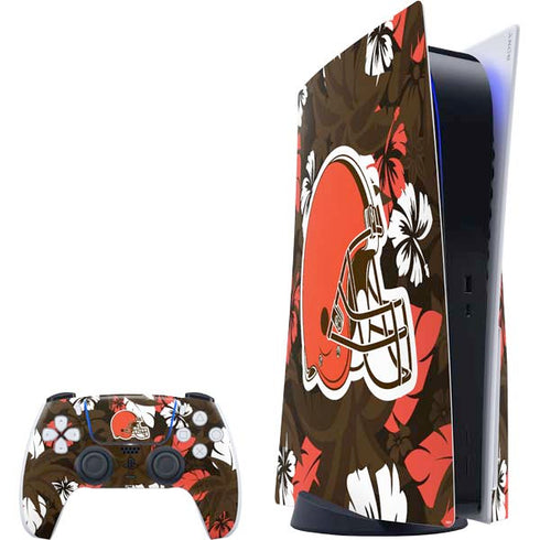 NFL Cleveland Browns Tropical Print PS5 Bundle Skin