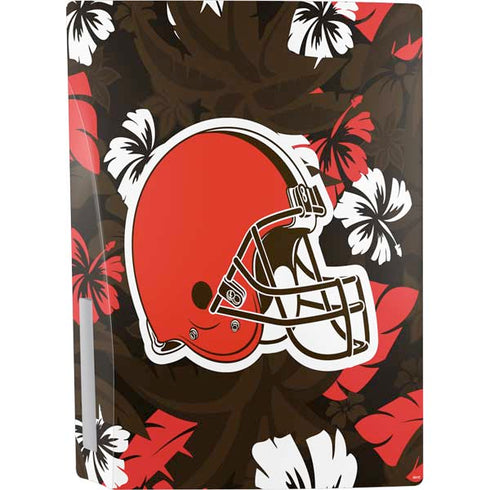 NFL Cleveland Browns Tropical Print PS5 Console Skin