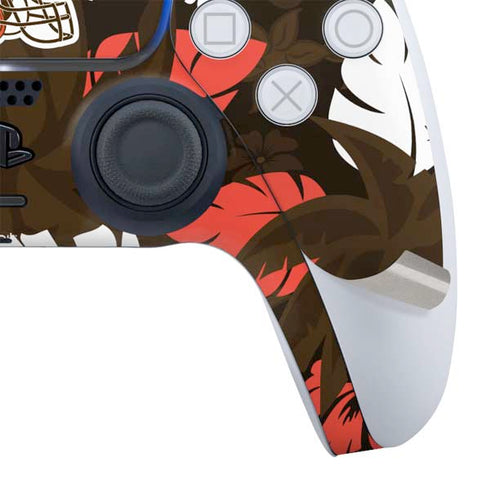 NFL Cleveland Browns Tropical Print PS5 Slim Digital Edition Bundle Skin