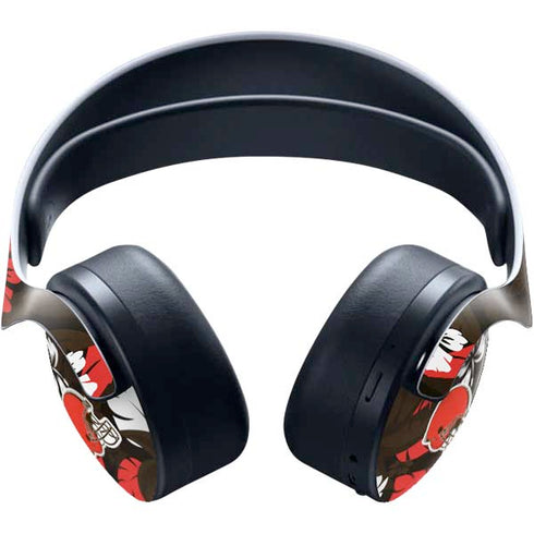 NFL Cleveland Browns Tropical Print PULSE 3D Wireless Headset for PS5 Skin