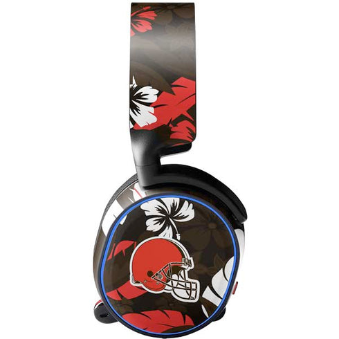 NFL Cleveland Browns Tropical Print SteelSeries Arctis 5 Skin