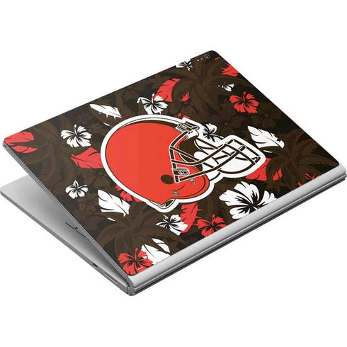 NFL Cleveland Browns Tropical Print Surface Book Skin