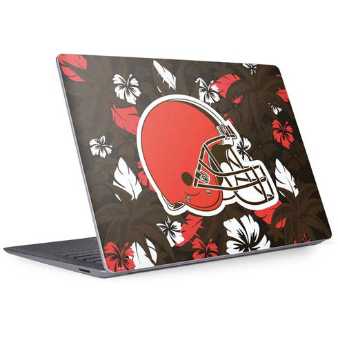 NFL Cleveland Browns Tropical Print Surface Laptop 3 13.5in Skin