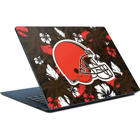 NFL Cleveland Browns Tropical Print Surface Laptop Skin