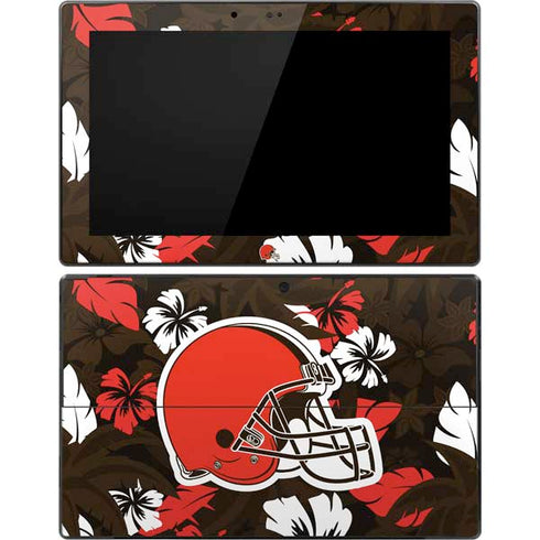 NFL Cleveland Browns Tropical Print Surface Pro Tablet Skin