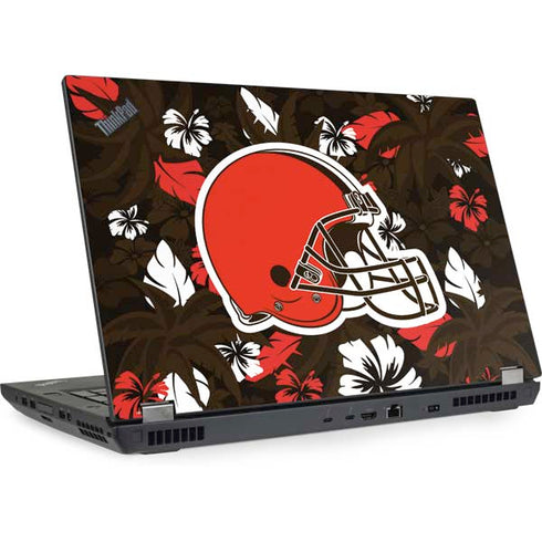 NFL Cleveland Browns Tropical Print Lenovo ThinkPad Skin