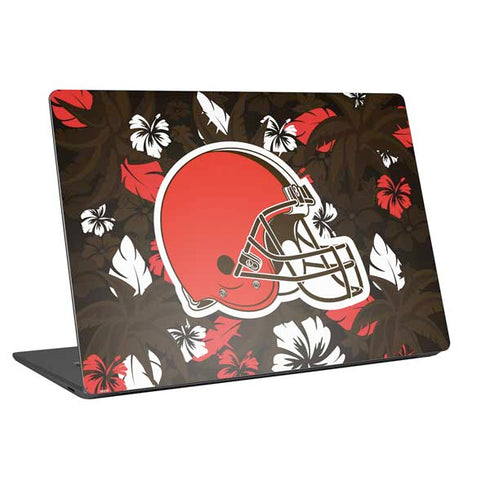 NFL Cleveland Browns Tropical Print Universal Laptop 18in (14.6 x 10.6in) Skin