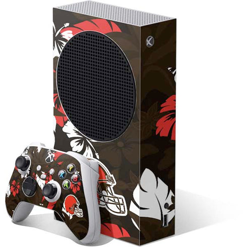 NFL Cleveland Browns Tropical Print Xbox Series S Bundle Skin