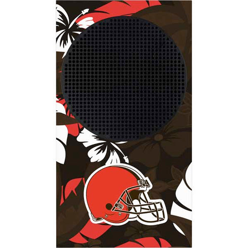 NFL Cleveland Browns Tropical Print Xbox Series S Console Skin