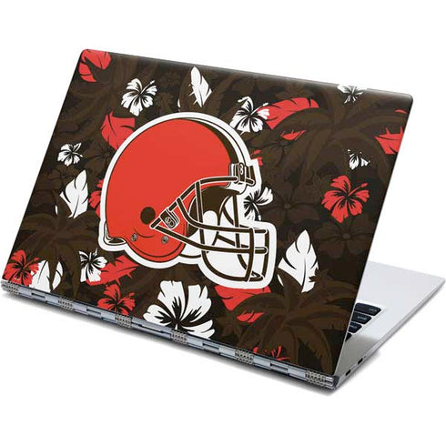 NFL Cleveland Browns Tropical Print Yoga 910 2-in-1 14in Touch-Screen Skin