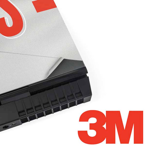 NFL Cleveland Browns White Striped Dell Alienware Skin