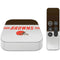 NFL Cleveland Browns White Striped Apple TV Skin