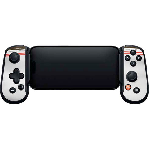 NFL Cleveland Browns White Striped Backbone One for iPhone Game Controller Skin