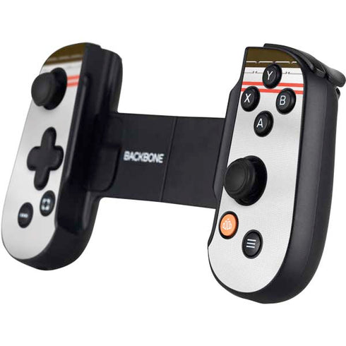 NFL Cleveland Browns White Striped Backbone One for iPhone Game Controller Skin