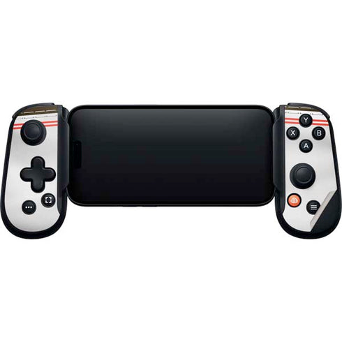 NFL Cleveland Browns White Striped Backbone One for iPhone Game Controller Skin