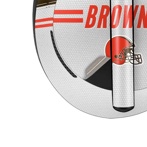 NFL Cleveland Browns White Striped Bose Noise Cancelling Headphones 700 Skin