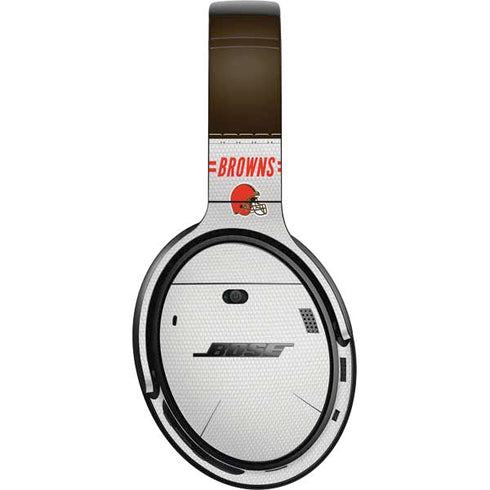 NFL Cleveland Browns White Striped Bose QuietComfort 35 II Headphones Skin