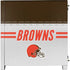 NFL Cleveland Browns White Striped Corsair 4000D Tempered Glass Mid-Tower ATX Case Skin