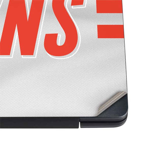 NFL Cleveland Browns White Striped Dell Vostro Skin