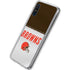 NFL Cleveland Browns White Striped Galaxy A10e Clear Case