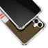 NFL Cleveland Browns White Striped Galaxy A14 5G Clear Case