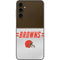 NFL Cleveland Browns White Striped Galaxy A14 5G Skin