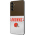 NFL Cleveland Browns White Striped Galaxy A14 5G Skin
