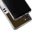 NFL Cleveland Browns White Striped Galaxy A21 Clear Case